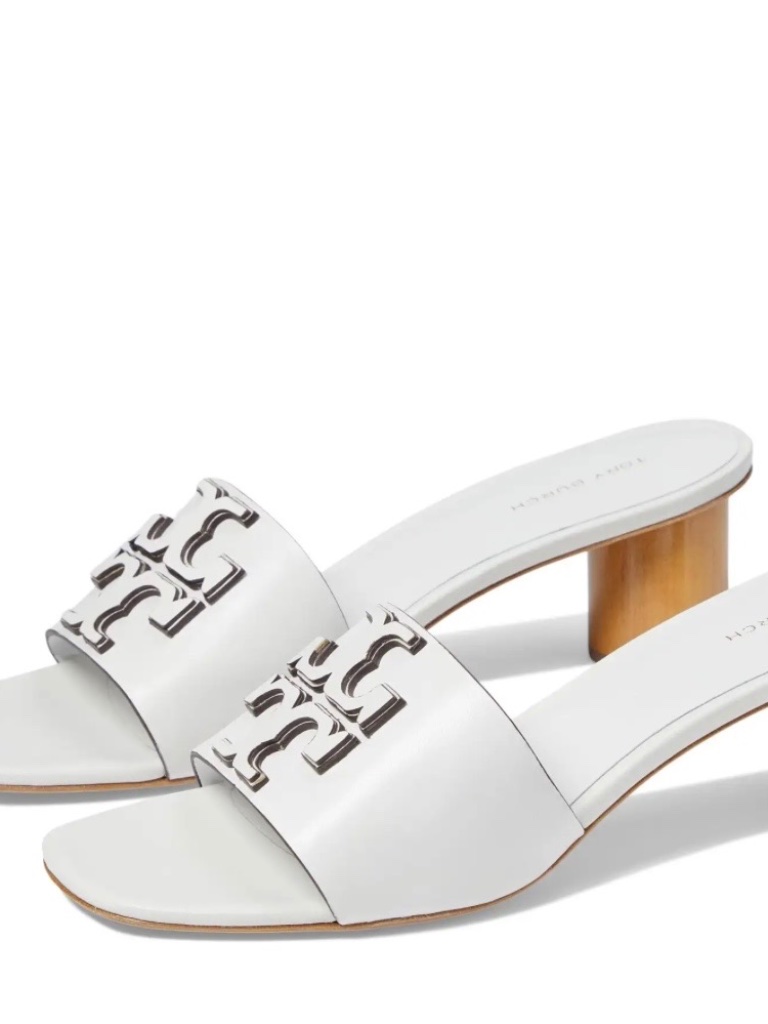 Nib Tory Burch 55 Mm Ines Mule Sandals Gardenia